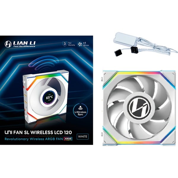 Lian Li UNI FAN SL120 LCD Wireless, Gehäuselüfter - Lian Li - vue 7