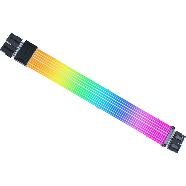 Lian Li Verlängerungskabel Strimer Wireless PW8-1W, GPU 2x6+2-Pin RGB - Lian Li - vue 3