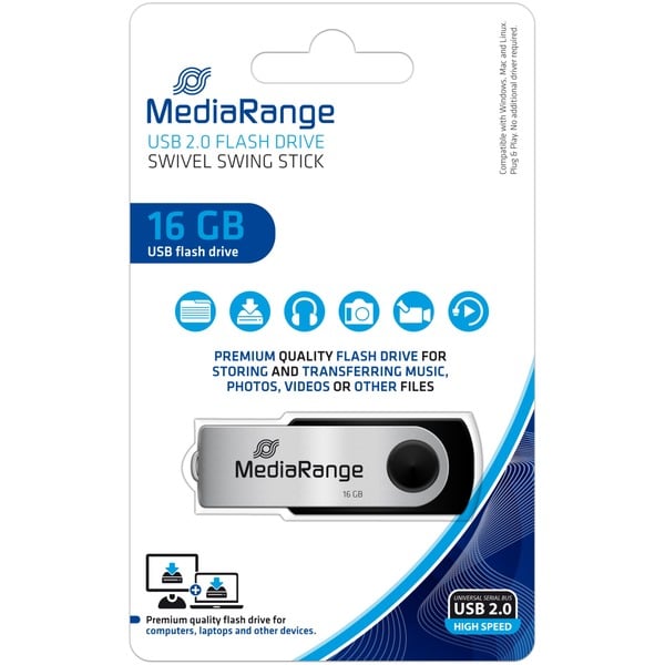 MediaRange Flexi-Drive 16 GB, USB-Stick - MediaRange - vue 3