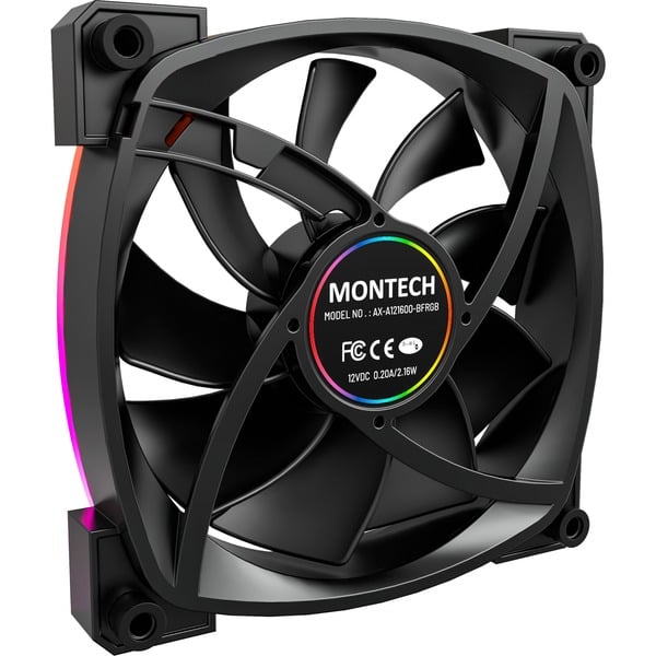Montech AX120 PWM 120x120x25, Gehäuselüfter - Montech - vue 3