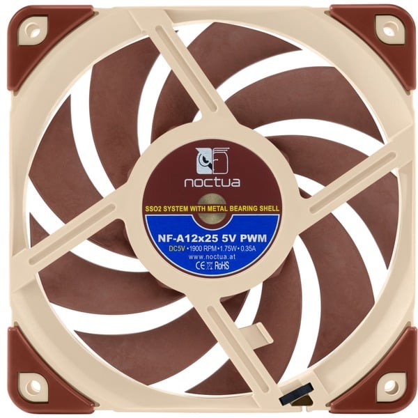 Noctua NF-A12x25 5V PWM, Gehäuselüfter - Noctua - vue 2