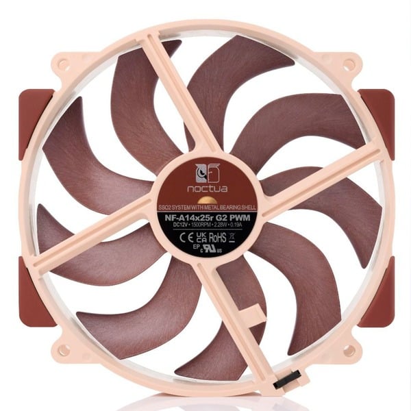 Noctua NF-A14x25r G2 PWM, Gehäuselüfter - Noctua - vue 3