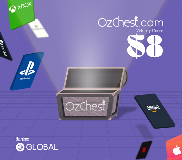 Ozchest $8 Gift Card