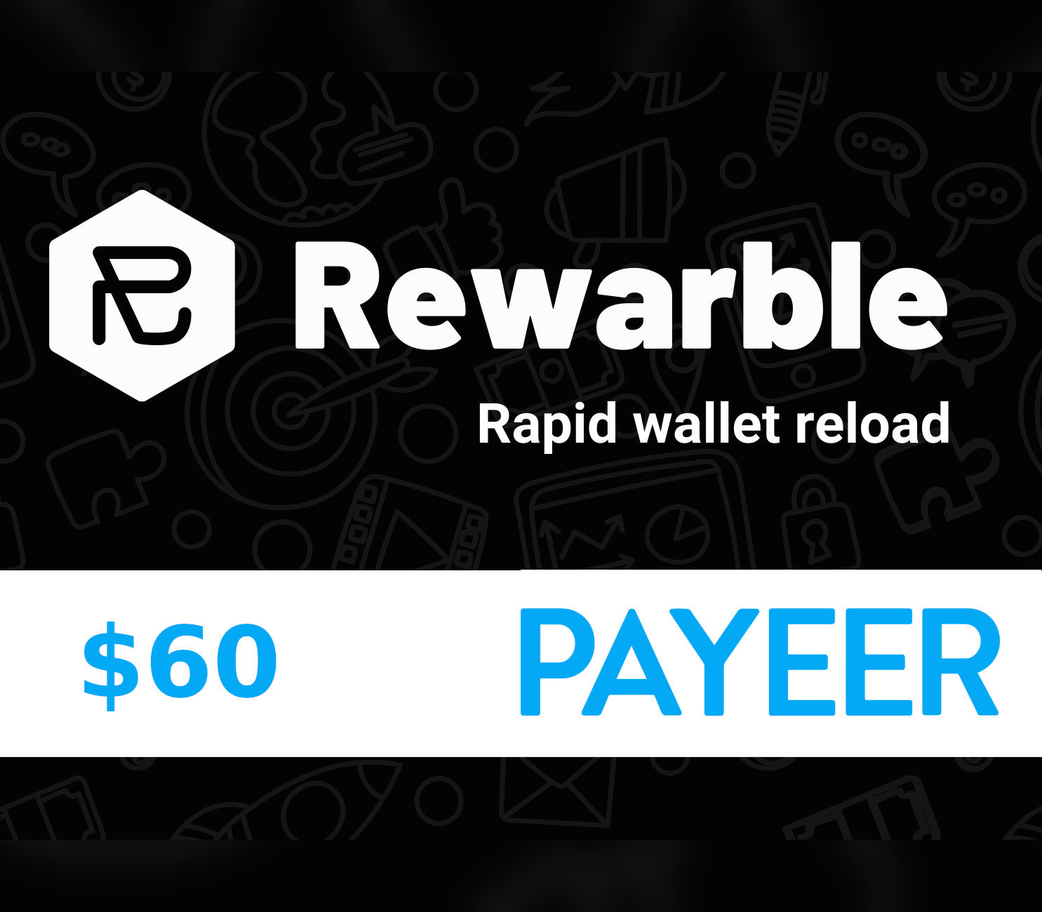 Rewarble Payeer $60 Gift Card