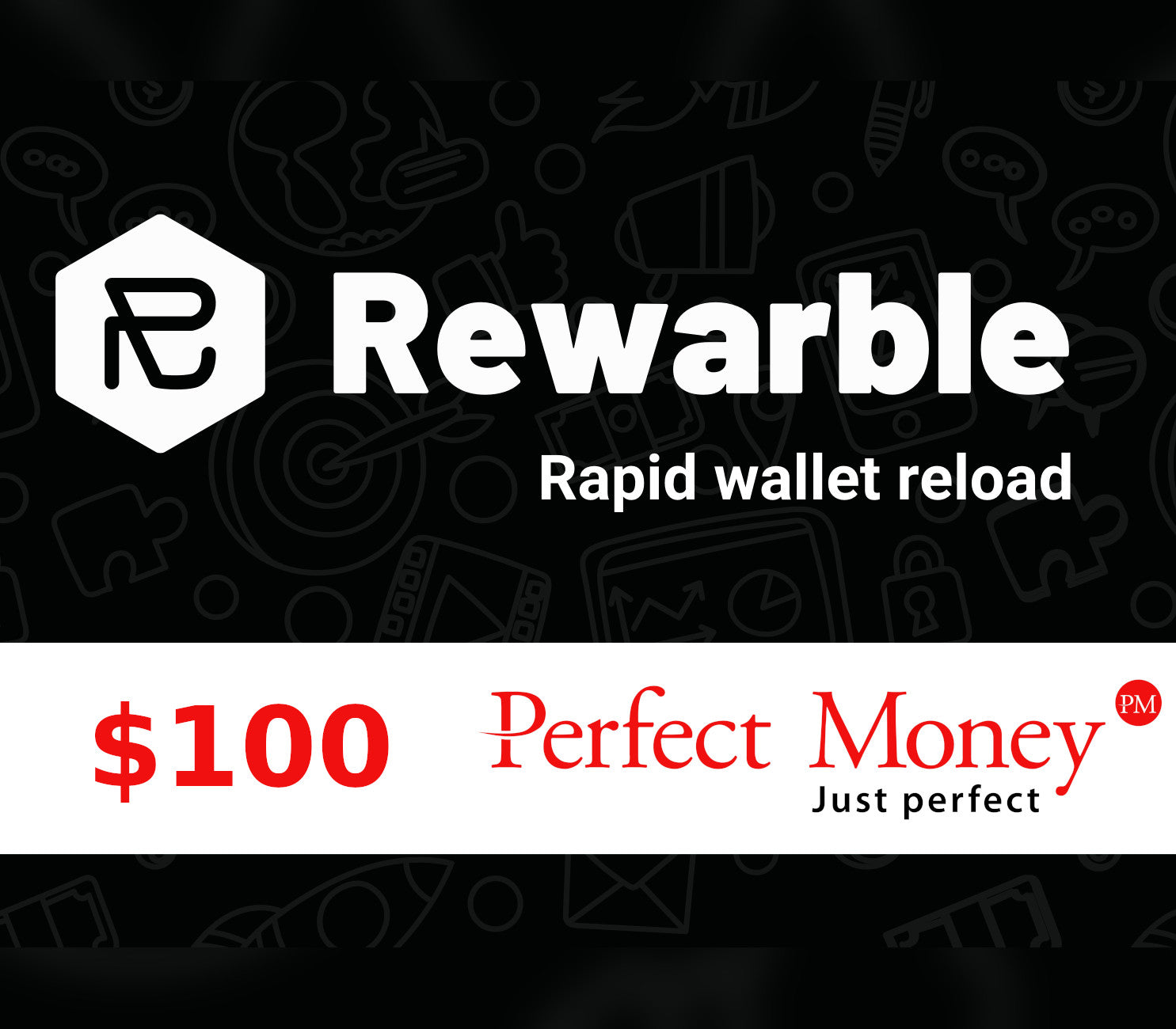 Rewarble Perfect Money $100 Gift Card
