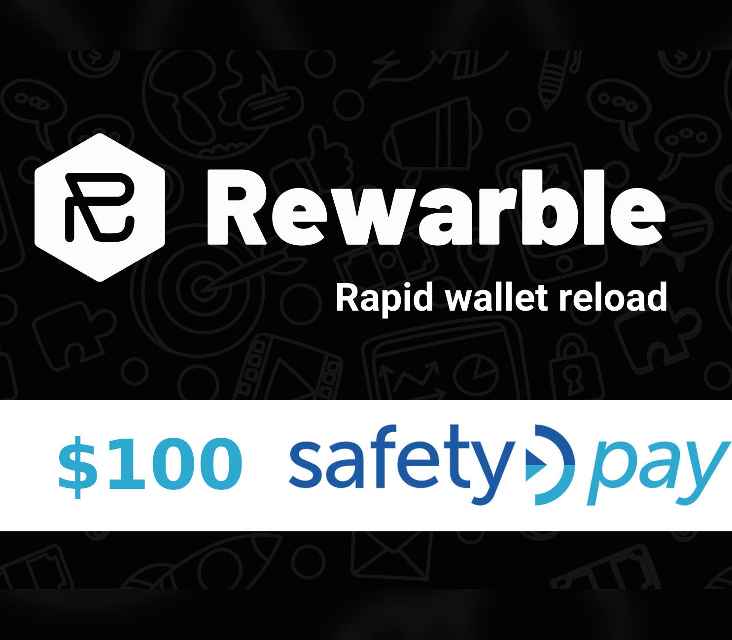 Rewarble SafetyPay $100 Gift Card