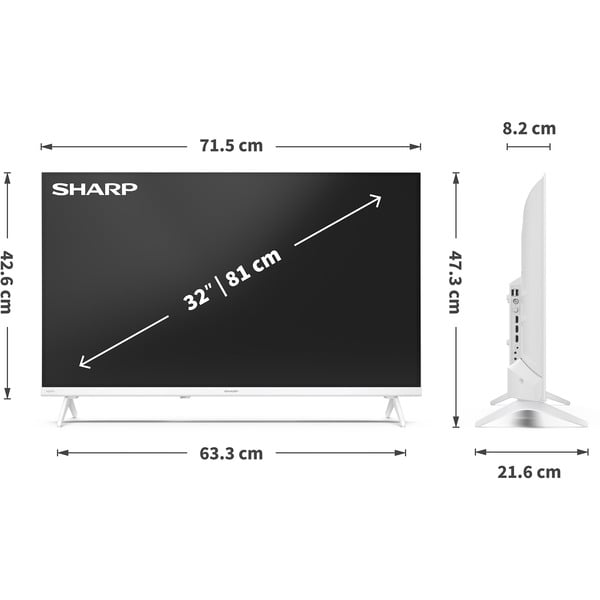 SHARP 32HE2745EW, LED-Fernseher - SHARP - vue 9