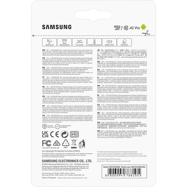 Samsung PRO Plus 256 GB microSDXC (2023), Speicherkarte - Samsung - vue 9