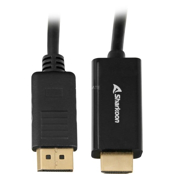 Sharkoon Adapterkabel Displayport 1.2 > HDMI 4K - Sharkoon - vue 2