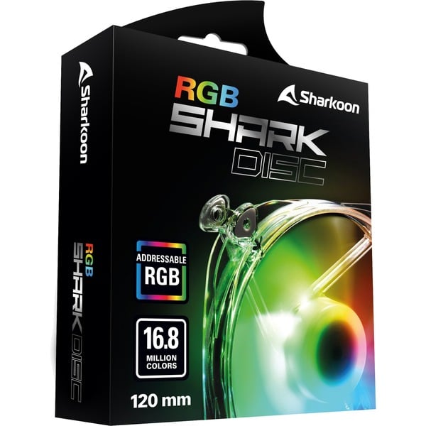 Sharkoon SHARK Disc RGB Fan, Gehäuselüfter - Sharkoon - vue 4