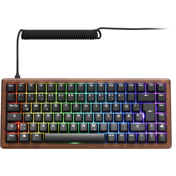 Sharkoon SKILLER SGK50 S3 Wood PBT, clavier gaming - Sharkoon - vue 4