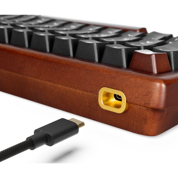 Sharkoon SKILLER SGK50 S3 Wood PBT, clavier gaming - Sharkoon - vue 7