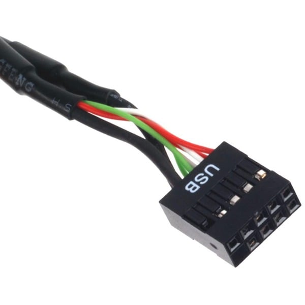 € 3,27 SilverStone USB 2.0 Adapter G11303050-RT, 9Pin Buchse > 19Pin Stecker - SilverStone - vue 2