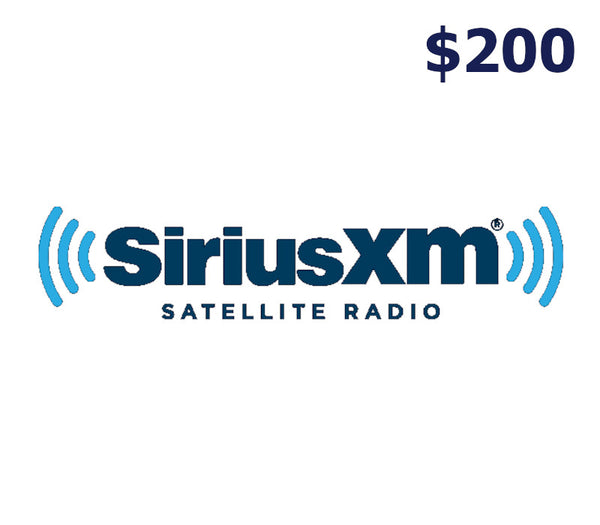 SiriusXM $200 Gift Card