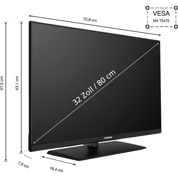 Telefunken XF32N750M, LED-Fernseher - Telefunken - vue 2