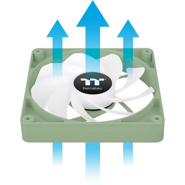 Thermaltake CT120 Reverse ARGB Sync PC Cooling Fan Matcha Green, Gehäuselüfter - Thermaltake - vue 11