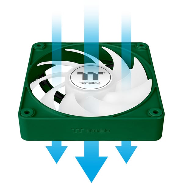 Thermaltake CT140 EX ARGB Sync PC Cooling Fan Racing Green, Gehäuselüfter - Thermaltake - vue 10