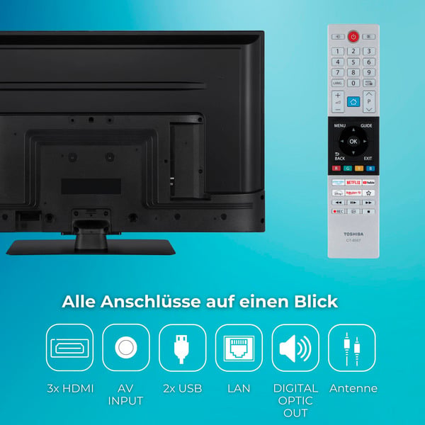 Toshiba 43UV3463DA, LED-Fernseher - Toshiba - vue 4