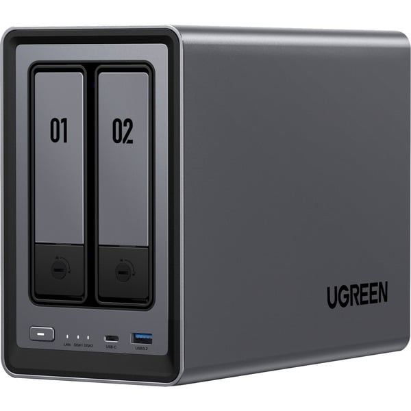 UGREEN DXP2800 + 2x 6 TB Seagate IronWolf HDD Bundle, NAS - UGREEN - vue 2