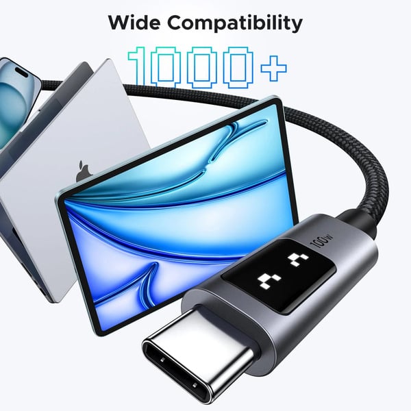 (€ 9,91 / 1 m) UGREEN Uno USB-C auf USB-C câble (100W) - UGREEN - vue 7