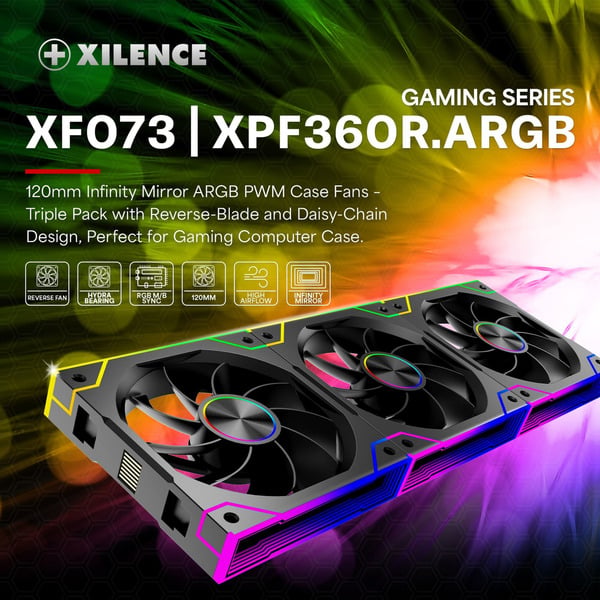 Xilence XPF360R.ARGB, Gehäuselüfter - Xilence - vue 7