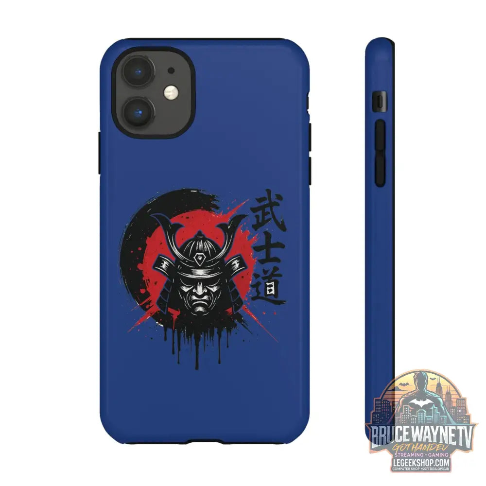 📱 samurai phone case Bleue foncé – coque renforcée iPhone 📱 - Legeekshop