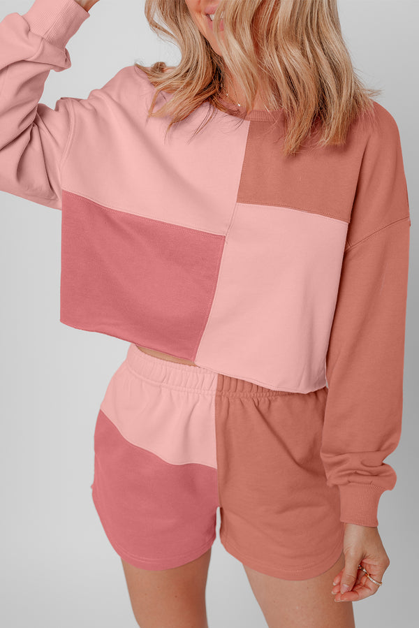Short patchwork, manches longues