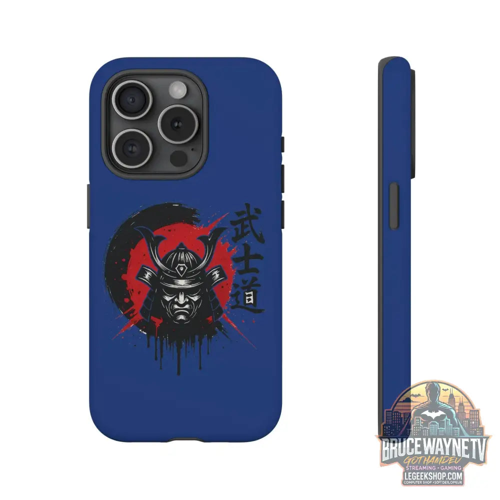 📱 samurai phone case Bleue foncé – coque renforcée iPhone 📱 - Legeekshop