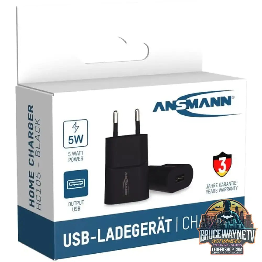 Ansmann Home Charger HC105, Ladegerät schwarz, intelligente Ladesteuerung, Multisafe-Technologie - Ansmann - vue 8