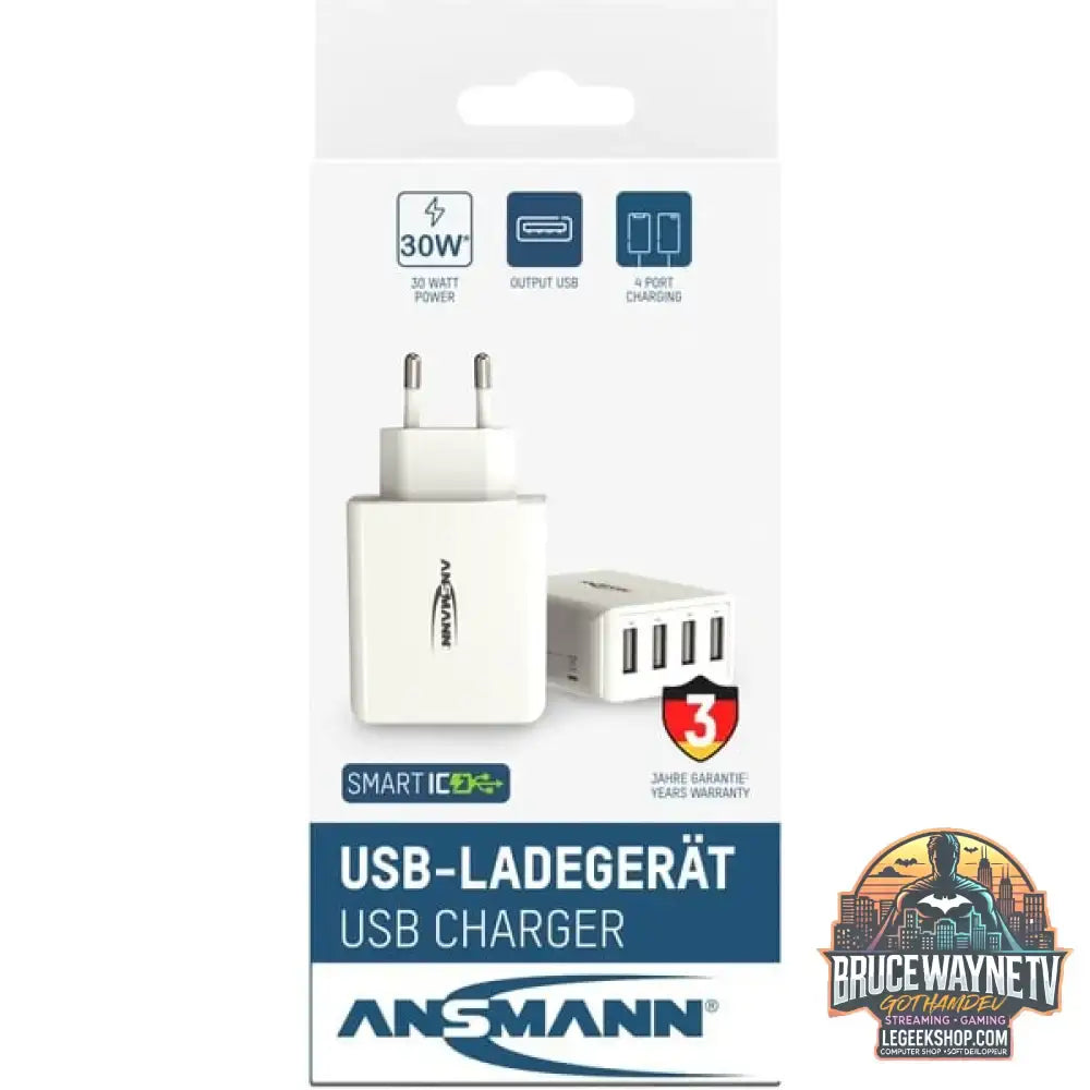 Ansmann Home Charger HC430, Ladegerät weiß, intelligente Ladesteuerung, Multisafe-Technologie - Stromquelle: Steckdose - vue 9