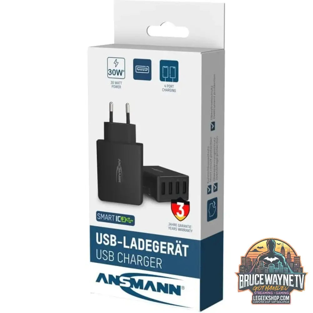 Ansmann Home Charger HC430, Ladegerät schwarz, intelligente Ladesteuerung, Multisafe-Technologie - Stromquelle: Steckdose - vue 10