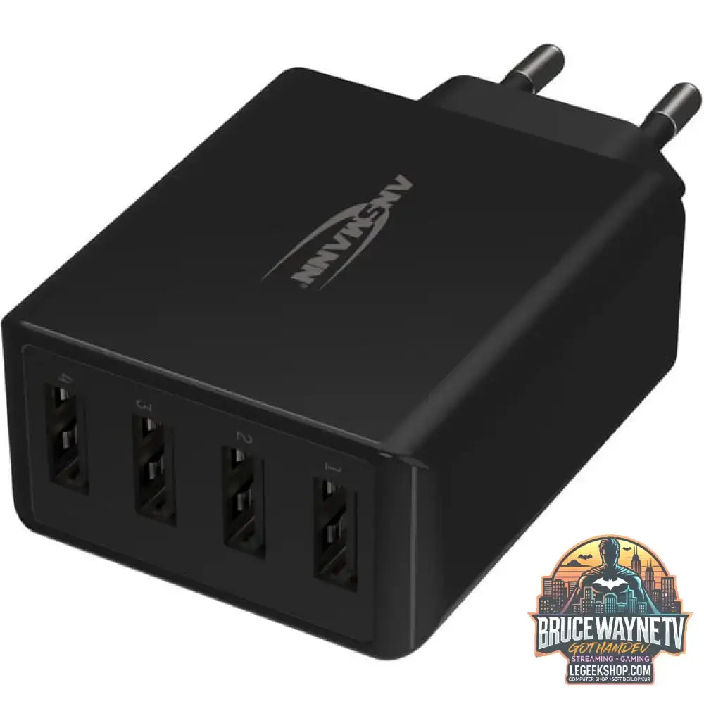 Ansmann Home Charger HC430, Ladegerät schwarz, intelligente Ladesteuerung, Multisafe-Technologie - Stromquelle: Steckdose - vue 5