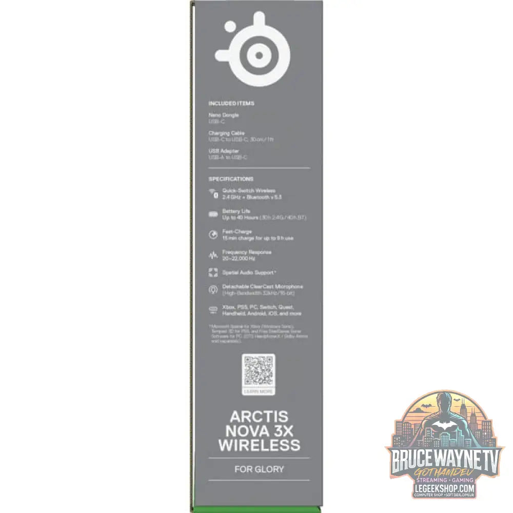 Arctis Nova 3X Wireless Black - SteelSeries - vue 11