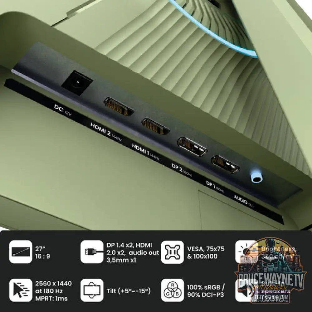 Arozzi Nova 27T2K180 27" QHD/WQHD IPS 180 Hz - Arozzi - vue 4