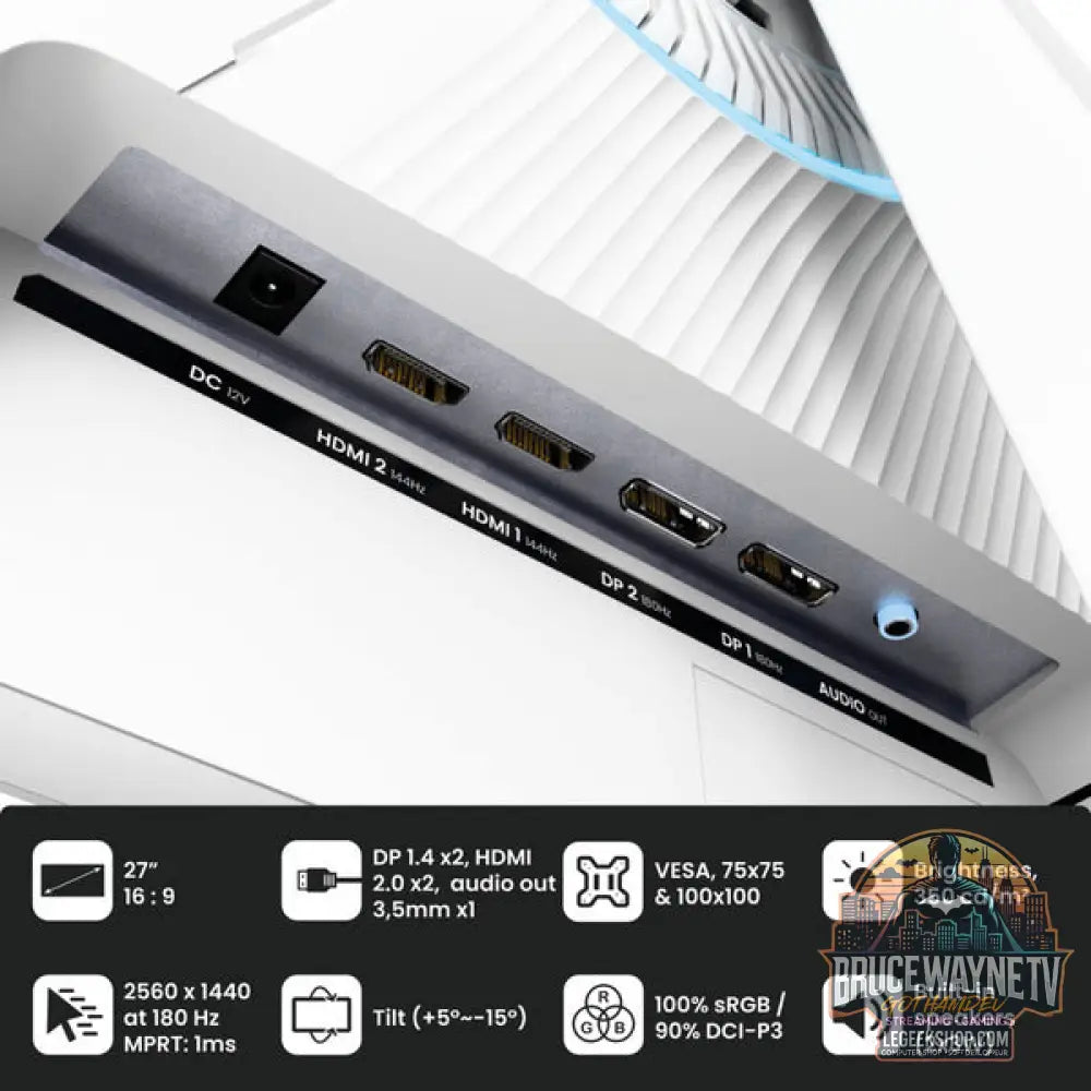 Arozzi Nova 27T2K180 27" QHD/WQHD IPS 180 Hz - Arozzi - vue 4
