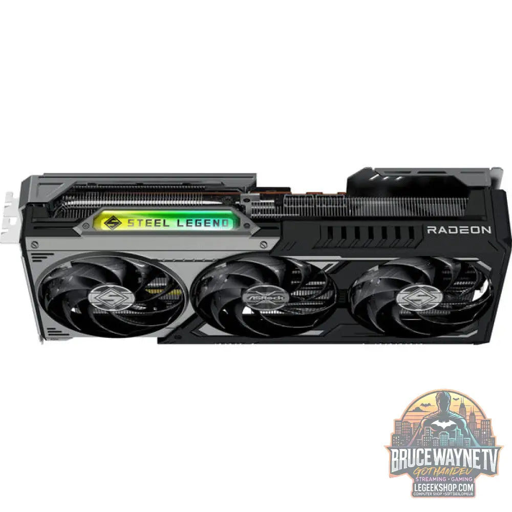ASRock Radeon RX 9070 XT Steel Legend Dark 16GB, carte graphique - ASRock - vue 7