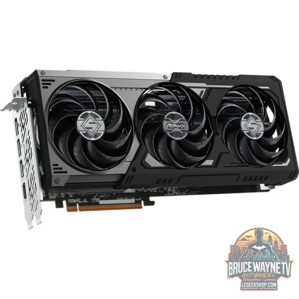 ASRock Radeon RX 9070 XT Steel Legend Dark 16GB, carte graphique - ASRock - vue 3