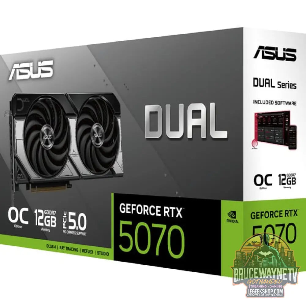 ASUS GeForce RTX 5070 DUAL OC, carte graphique DLSS 4, 3x DisplayPort, 1x HDMI 2.1 - ASUS - vue 15