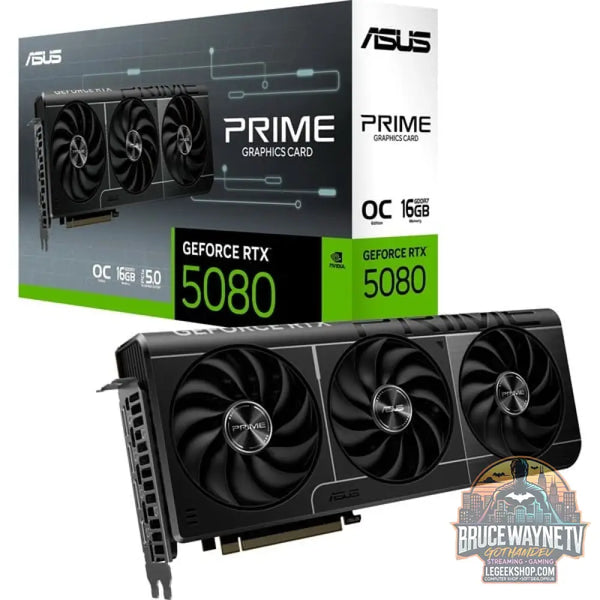 ASUS GeForce RTX 5080 PRIME OC, carte graphique DLSS 4, 3x DisplayPort, 1x HDMI 2.1 - ASUS