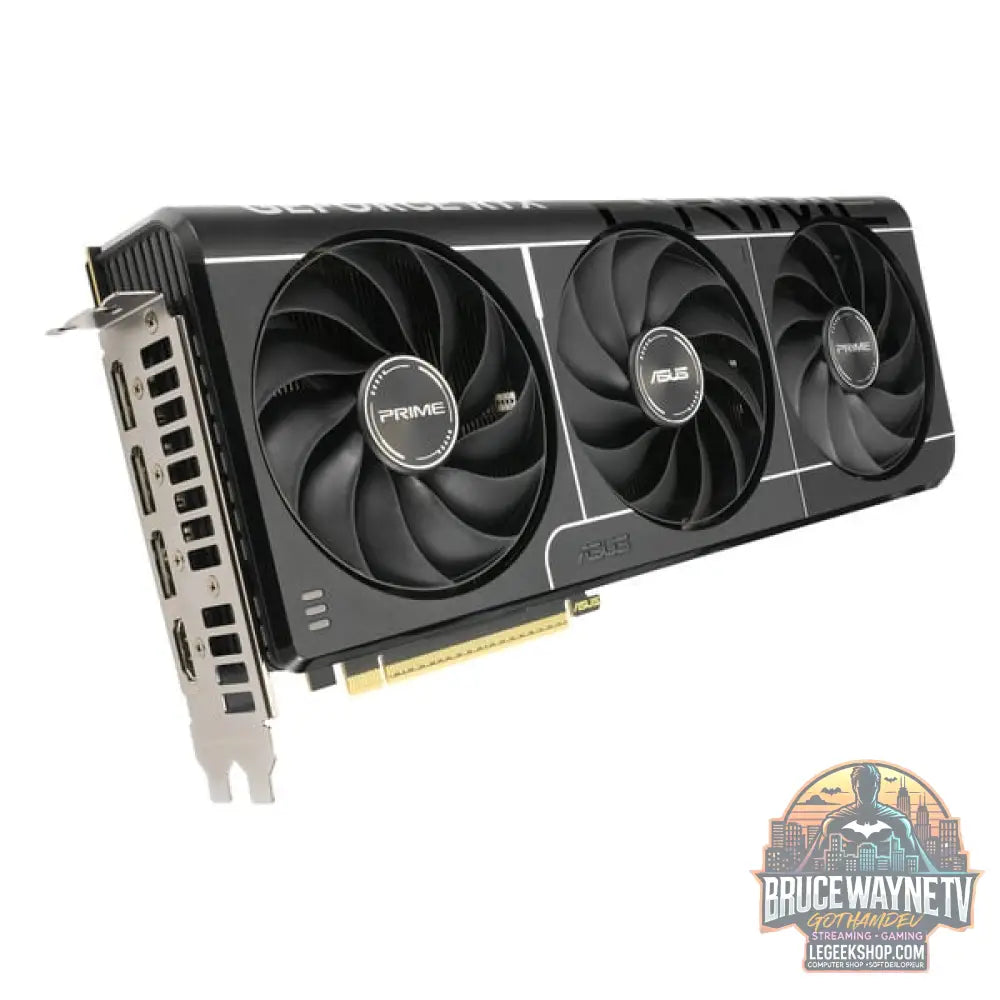 ASUS GeForce RTX 5080 PRIME OC, carte graphique DLSS 4, 3x DisplayPort, 1x HDMI 2.1 - ASUS - vue 3