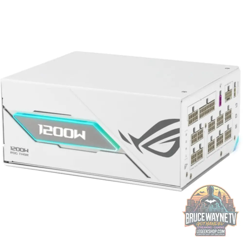 ASUS ROG Thor 1200W Platinum III White Edition, alimentation PC - ASUS - vue 3
