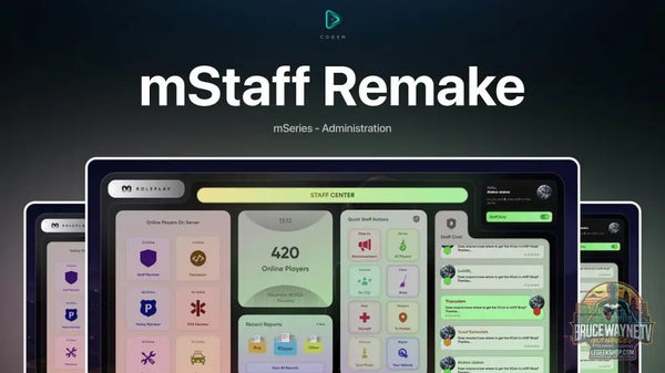 ⚙️ mStaff Remake Open Source – Script Panel Admin FiveM ⚙️ - Legeekshop