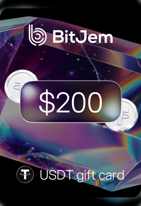 BitJem Crypto Gift Card USDT 200 USD - BitJem Key