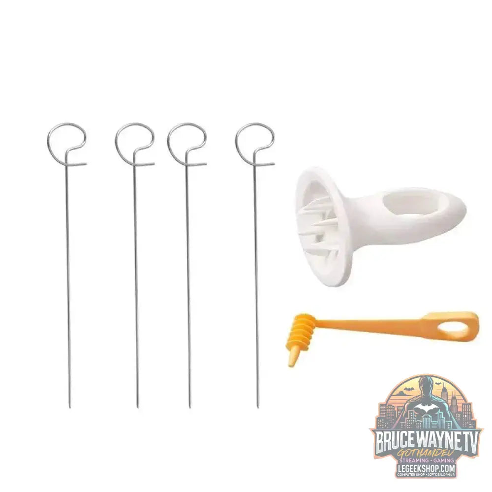 🍢 Kit Barbecue Spirale & Chips – Brochettes, Coupe-Pomme de Terre & Spirale Trancheuse - Legeekshop
