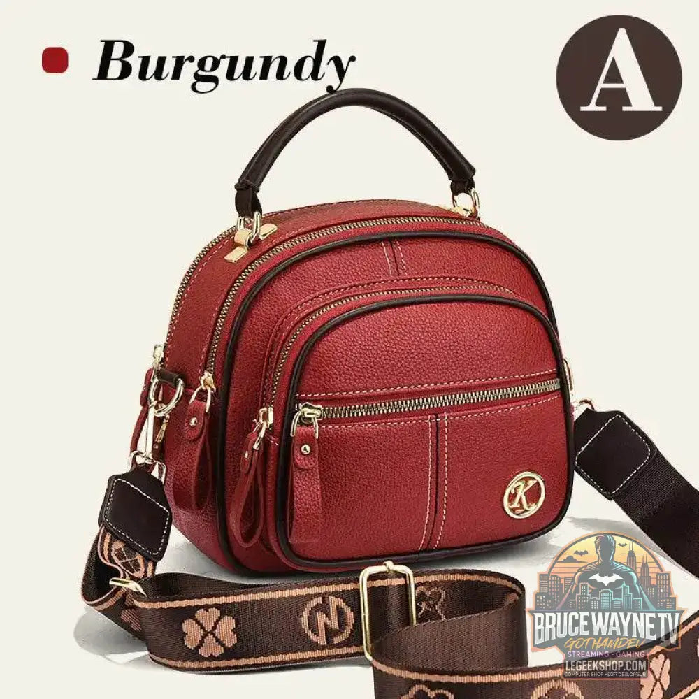 👜 sac bandoulière cuir PU multifonctionnel à large sangle réglable 👜 - Legeekshop