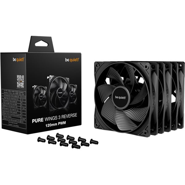 be quiet! Pure Wings 3 120mm PWM Reverse 3-Pack, Gehäuselüfter - be quiet!