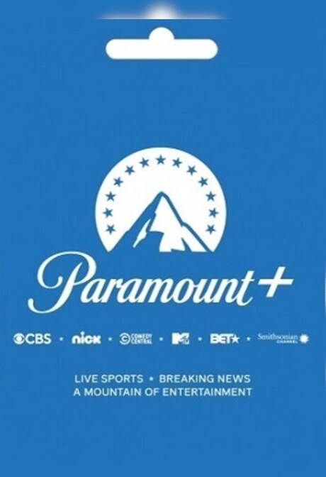 Paramount Plus Gift Card 25 USD - Paramount + Key - UNITED STATES
