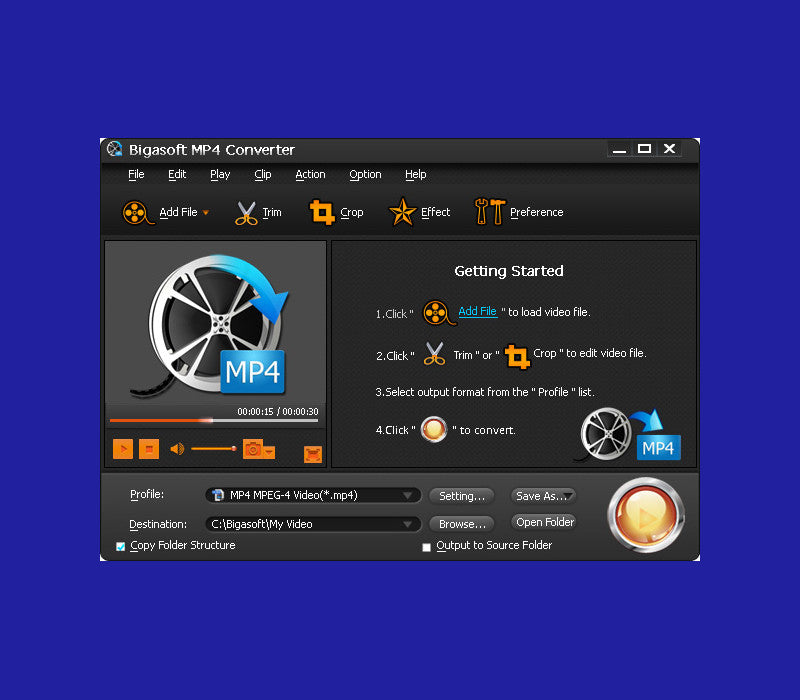 Bigasoft MP4 Converter