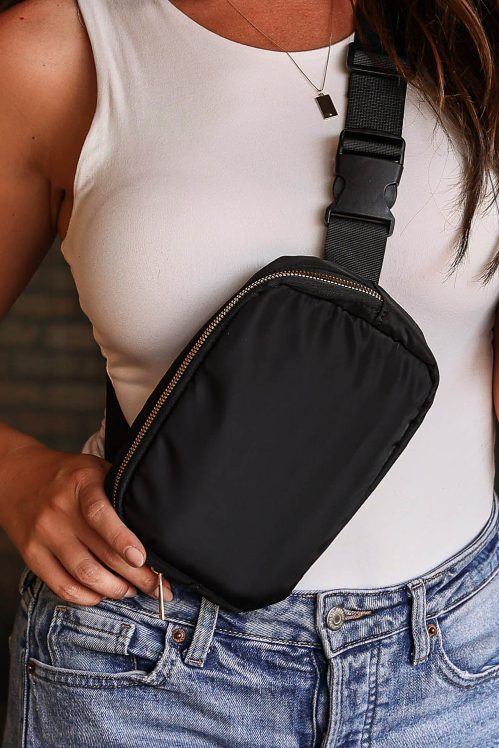 Pièce mode femme zip — noir