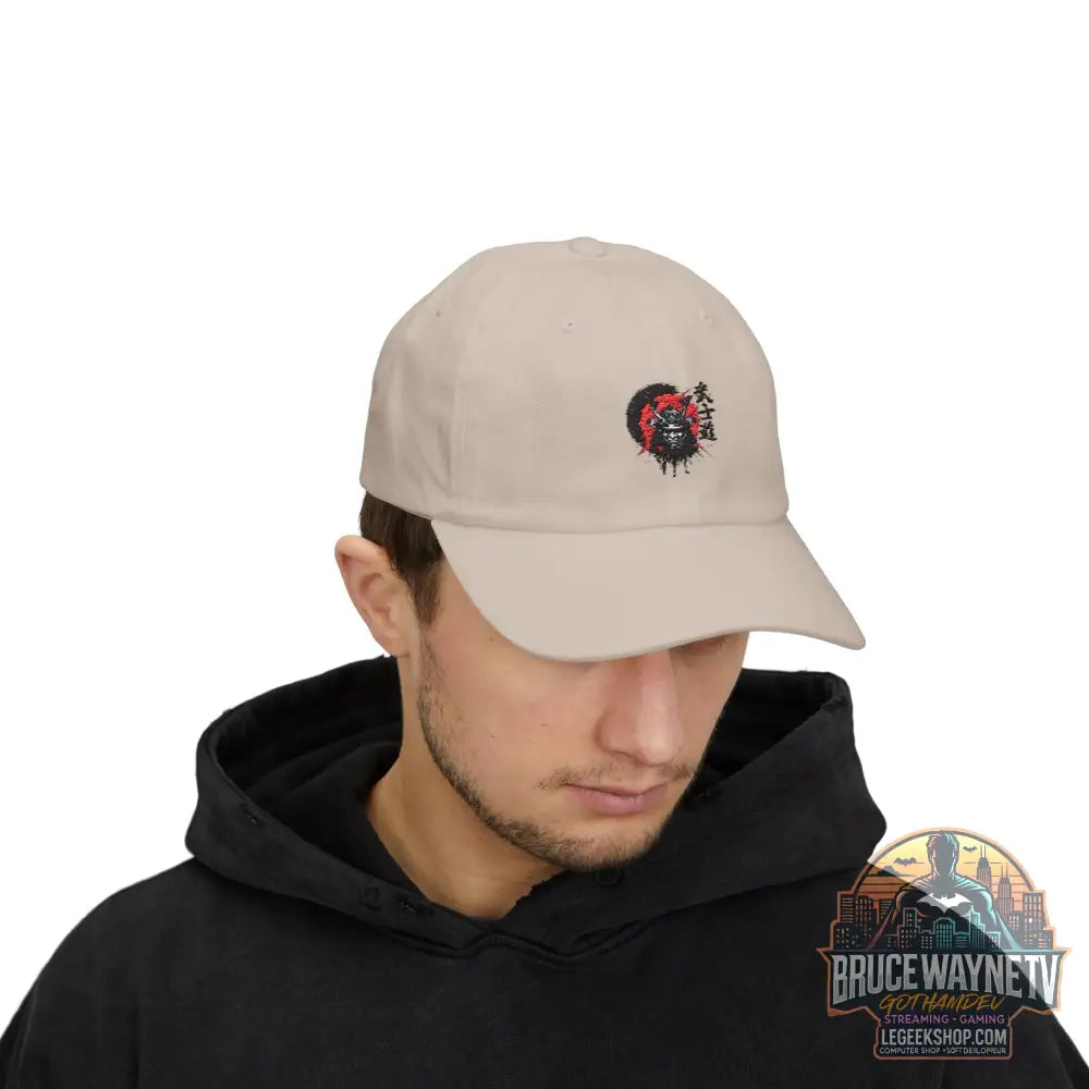 Casquette Dad Cap Loup Samouraï Soleil Rouge Kanji - Casquette